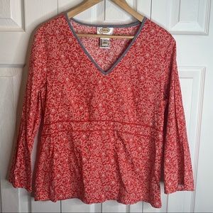 Floral Talbots Blouse